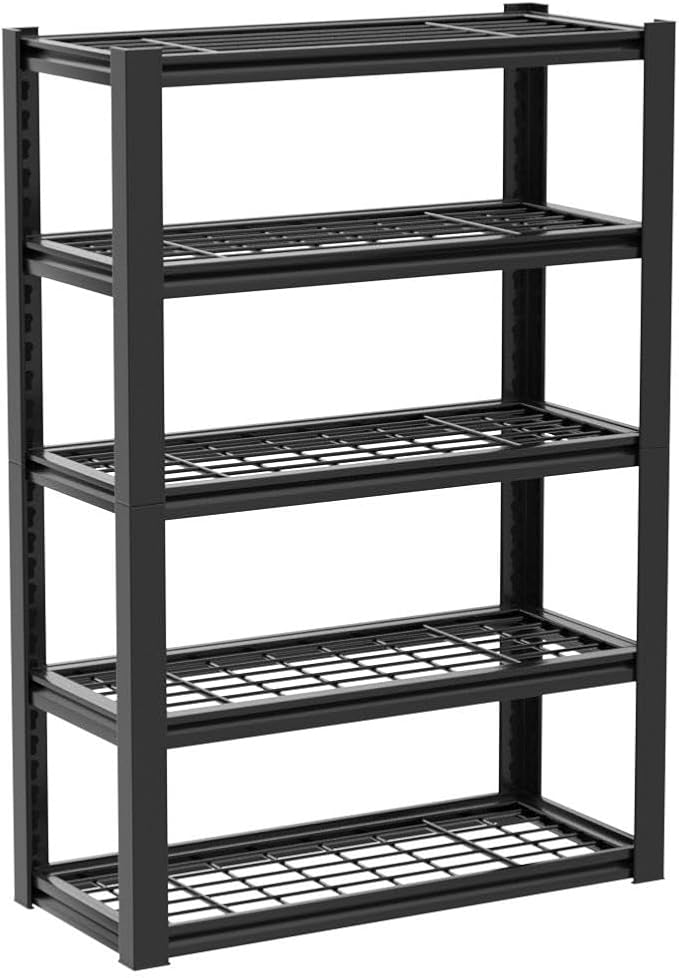 Estantería metálica ajustable de 5 niveles 72 pulgadas miniatura 4