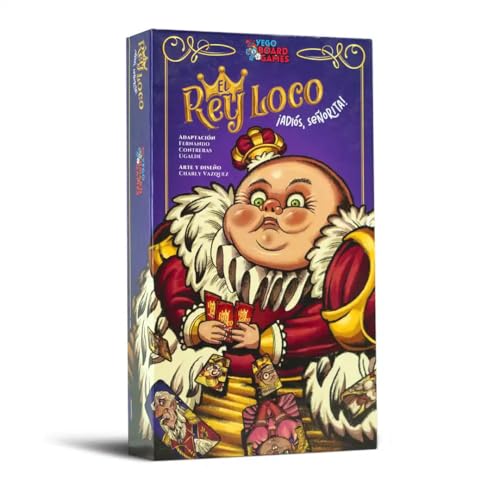 Yego Board Games El Rey Loco ¡Adiós Señorita! Juego de Mesa para hasta 10 Personas, Juego de Cartas para Fiesta o reuniones