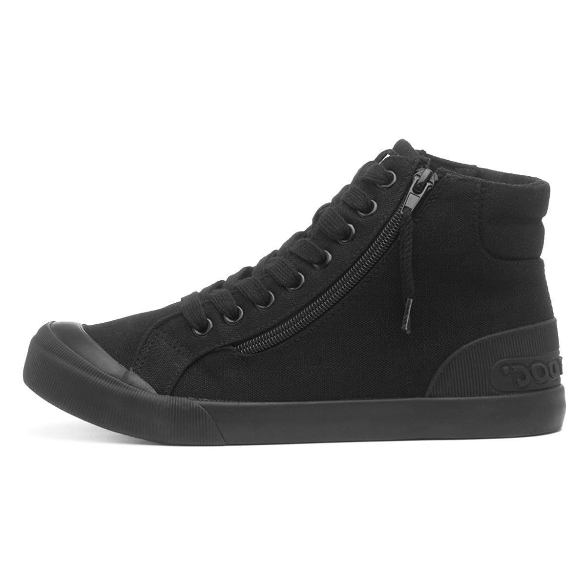 Jazzin Hi Womens Black Canvas