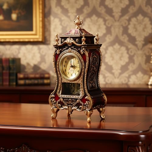 Despertador vintage de plástico para decoración de oficinas y escritorios clásicos 6