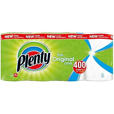 Plenty White Kitchen Roll Pack of 4 Cover