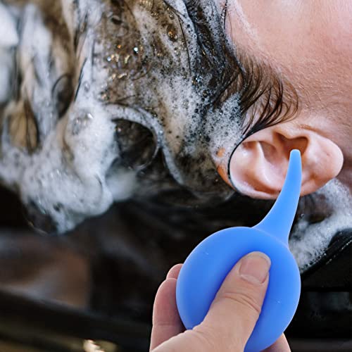 FOMIYES Ear Syringe Bulb Rubber Ear Cleaning Suction Ball 2.6 Inch Handheld Washing Squeeze Bulb for Safe Dust Removal and Toner Application Suitable for Babies Kids Adults