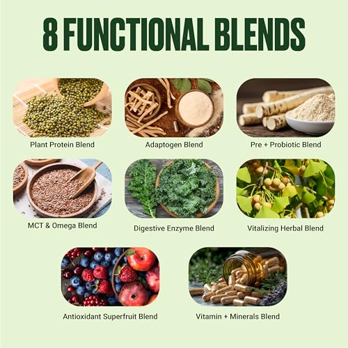 VitaHustle ONE Vegan Protein Powder, Chocolate - 20g Plant Protein Meal Replacement with 86+ Superfoods & Greens, Probiotics + No Bloat Digestive Blend - Dairy Free, Gluten Free (15 Servings) - Image 6