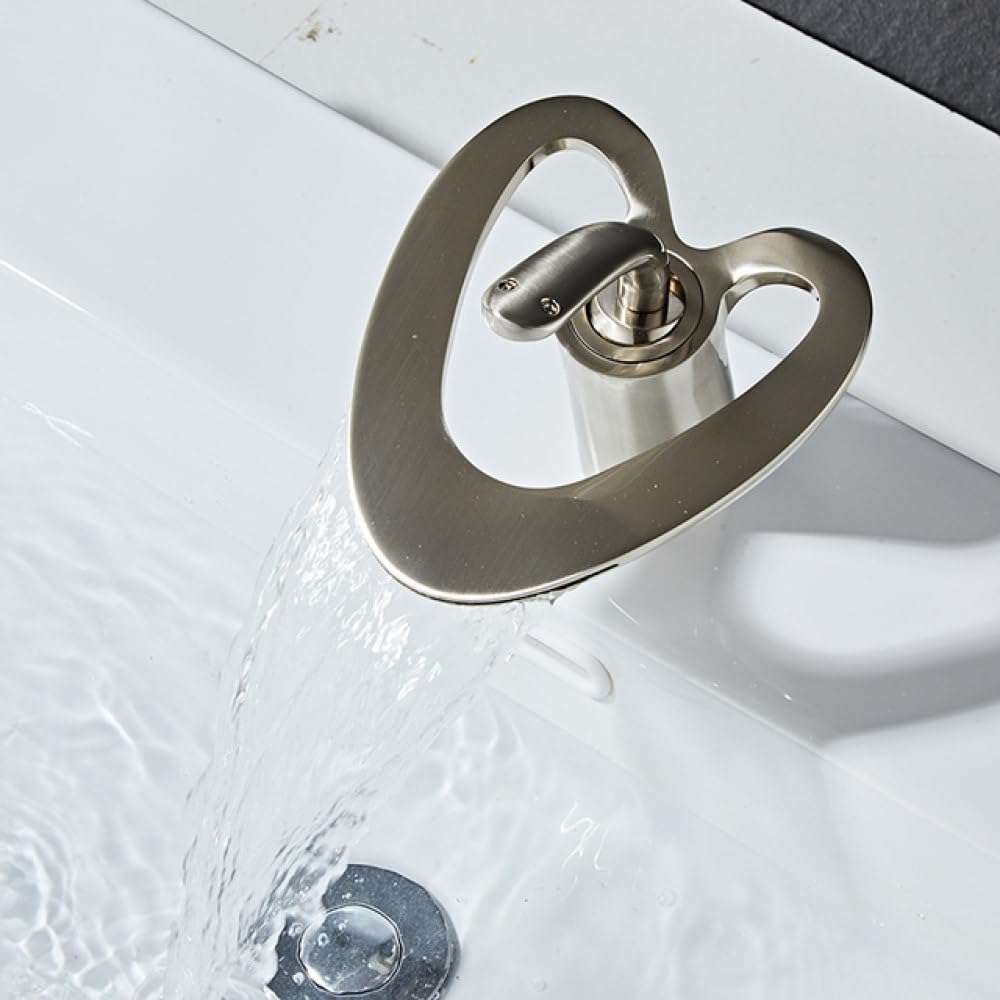 Robinet cascade anti-traces pour salle de bains mitigeur lavabo eau chaude froide SLT239