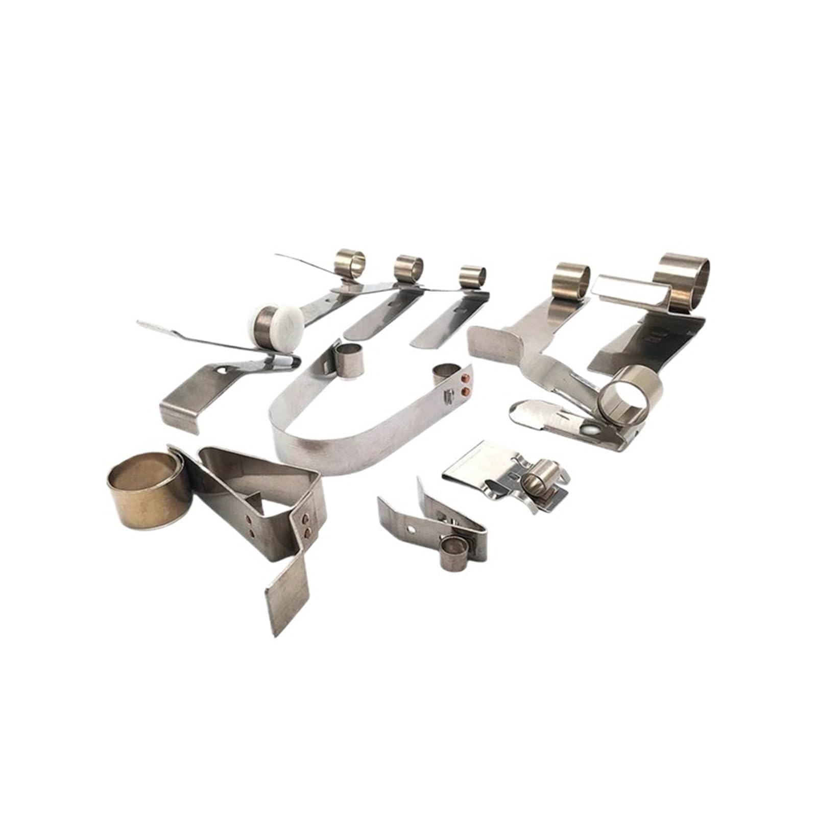 Accessori per spazzole di Carbone Morsetto a Molla con Anello Elastico di Sicurezza for Spazzola di Carbone a Molla a Pressione costante in Acciaio Inossidabile da 10 Pezzi(12mm)