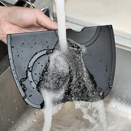 Image of Supvox Silicone Coffee Tamper Mat Espresso Silicone Tamper Mat Tamping Pad for Coffee Bar Non-Slip Silicone Tamping Mat, 17.5x12.5x0.6cm