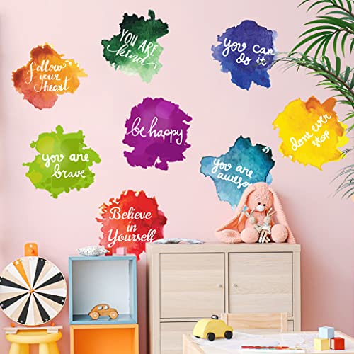 Inspirational Quotes Wall Decals, Kids Room Paint Graffiti Vinyl Wall Art Stickers, Motivational Saying Wall Sticker Classroom Decor, Colorful Wall Decals For Daycare Nursery Bedroom Playroom #TOP1