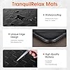 TranquilRelax 2-Piece Anti-Fatigue Kitchen Mats, Cushioned Non-Slip Waterproof Sink & Stove Floor Mats, Comfortable Standing Rug Set for Kitchen, Laundry & Entryway Black #3