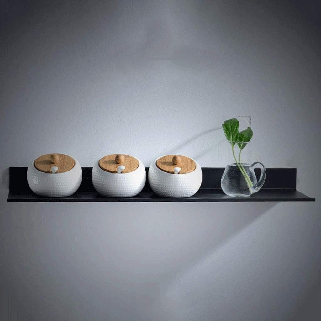 Bathroom Shelves, Wall Mounted Non Drilling Thick Clear Storage & Display Shelvings