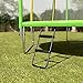 Gardenature Trampoline Ladder, 2-Step Trampoline Steps with Horizontal Wide Steps,Universal Hook,Trampoline Stairs, Trampoline Accessories for Kids Children,Black
