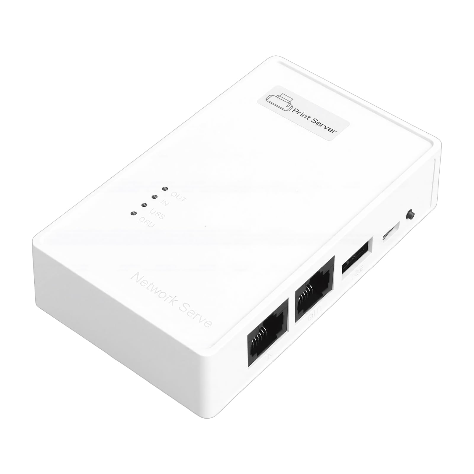 Bezprzewodowy Serwer Druku, Urządzenie Udostępniające drukarkę USB WiFi z kartą sieciową 2,4 GHz do Udostępniania Drukarek w Biurze domowym. Obsługa Portu Ethernet USB
