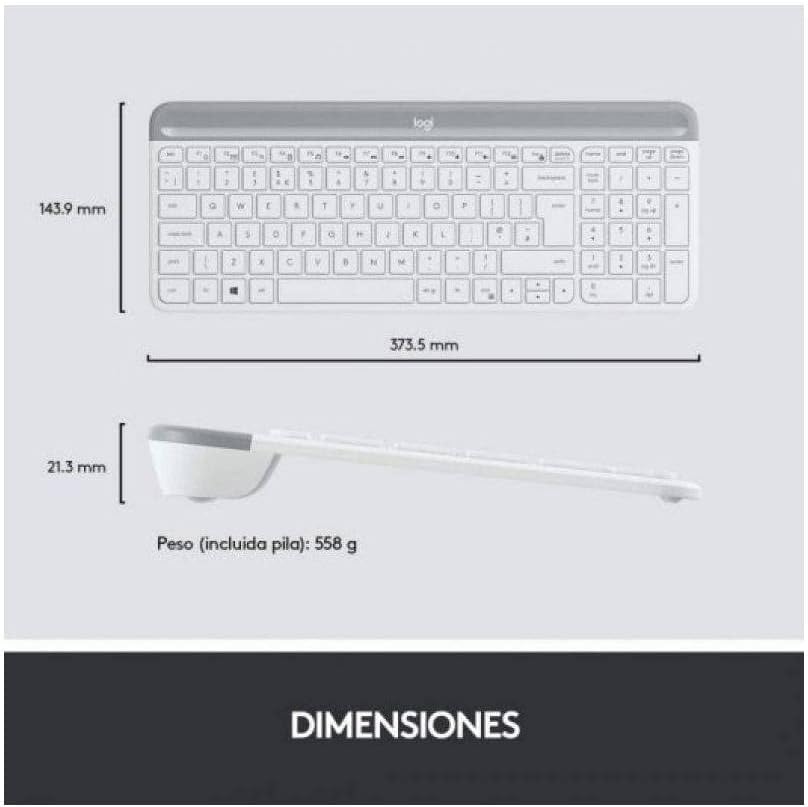 Logitech Slim WRLS. KEYB.MOUSECOMB MK470, W128232331 (MK470)