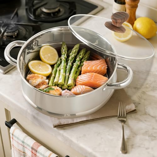 MAISON ARTS 17 Piece Pots and Pans Set Non Stick, Kitchen Cookware Sets with Nonstick Granite Stone Coating, Suitable for Induction Cooktops, Green by MAISON ARTS - Image 5