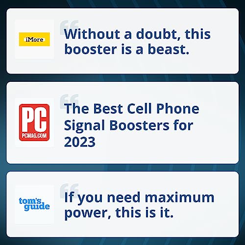 CEL-FI GO X G32 | Cell Phone Booster for Home | 4G, 5G, AT&T, Verizon & T-Mobile | Up to 15,000 Sq Ft Coverage | 100 dB Cell Phone Signal Booster | FCC Approved | 1 Antenna Kit