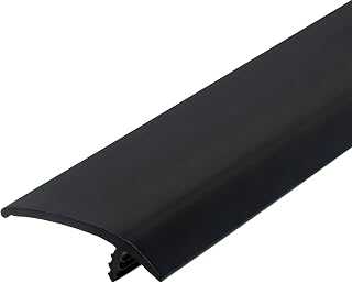 Outwater Plastics Flexible Polyethylene 1-1/2 Inch Off-Set Barb T-Molding in Black (25')