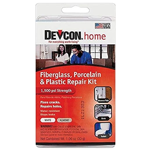Devcon Epoxy Bathtub Repair Kit (Almond & White)