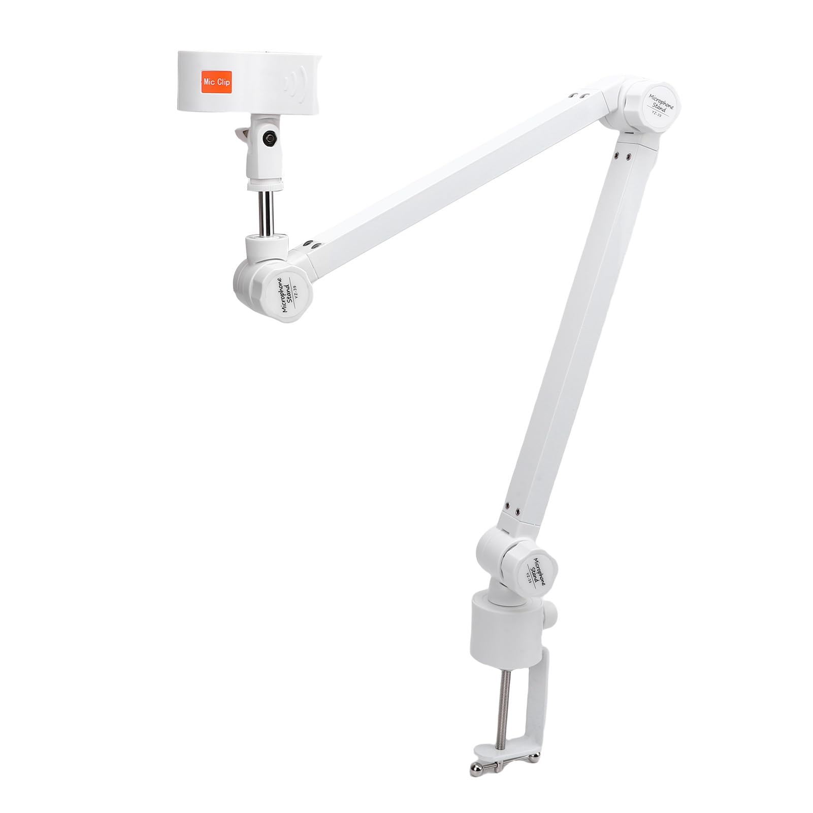 Asixxsix Supporto per Microfono, Braccio per Microfono Regolabile a 360 Gradi con Morsetto di Montaggio per Microfoni da 32 a 60 Mm