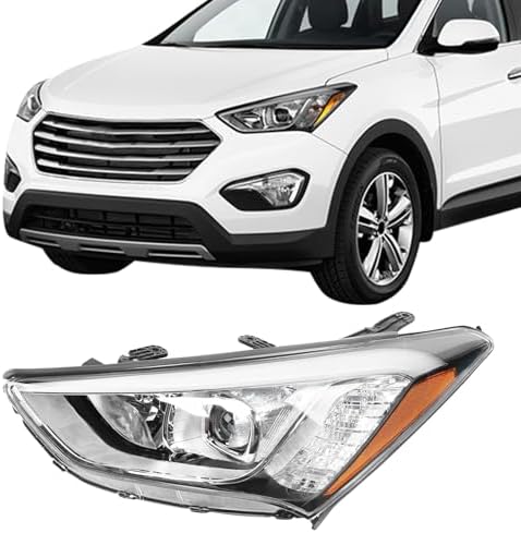 Amazon.com: PIAOYUE- For 2013 2014 2015 2016 Hyundai Santa Fe Halogen ...