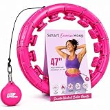FIT ON FORM Infinity Weighted Hula Hoop for Adults Weight Loss - Smart Exercise Hola Circle Hoop for Women Abs Workout - 47 Inches