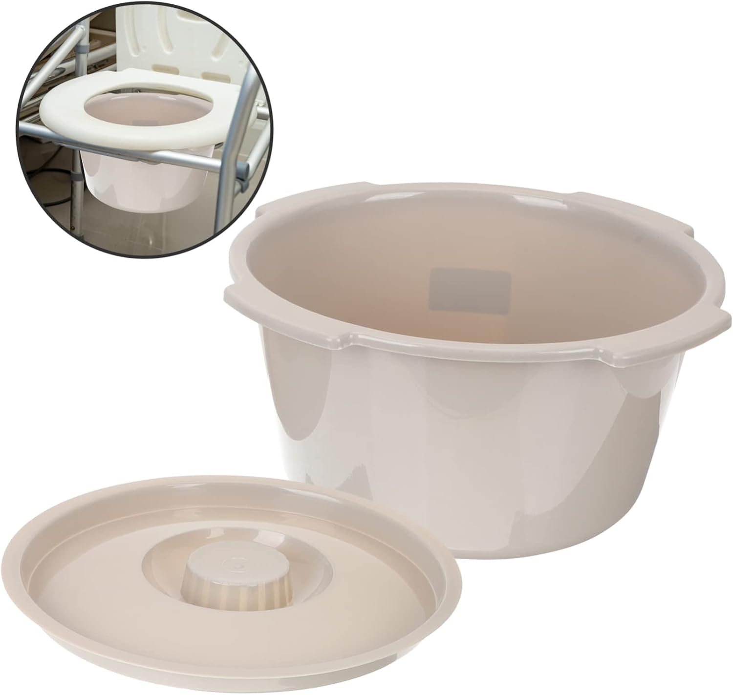 Chamber Pot Lid Urine Storage Pot for Elderly Boys and Girls Portable Bedpan for Household Hospital Use Commode Bucket Sturdy Material