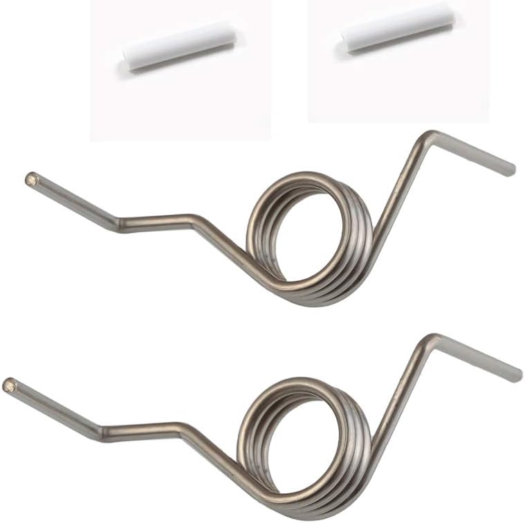 French Door Refrigerator Spring For Samsung DA81-01345B, White Sleeves Pin French Spring RD DA81-01346A Compatible With Models RF267AFWP RF267HERS RF268ABBP RF268ABPN RF268ABRS RF268ABWP ( Pair of 2 )