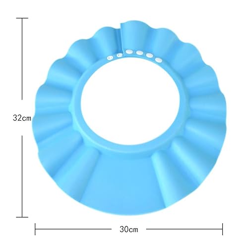 Miniatura 2 de Gorro de baño con champú seguro para la ducha, suave y ajustable, visera para niños pequeños, bebés, niños (azul) Azul,Azul Niebla,Rosado,Rosado