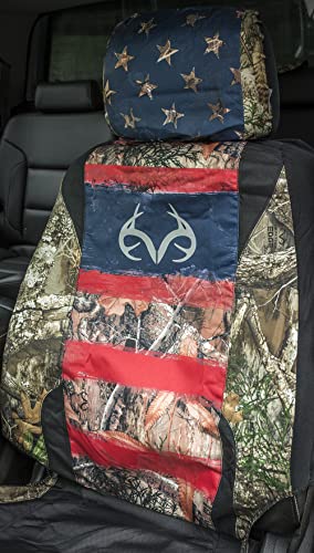 Realtree Camo Seat Cover | Low Back | Edge/Americana | Single #TOP4