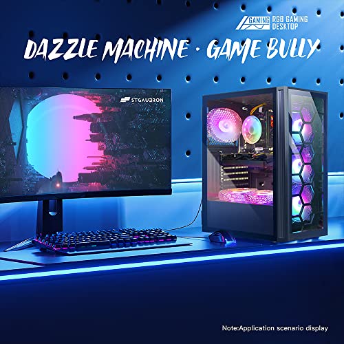 Stgaubron Gaming Desktop Pc,Intel Core I7 3.4G Up To 3.9G,Geforce Rtx 2060 Super 8G Gddr6,32G,1Tb Ssd,Wifi,Bt 5.0,Rgb Keybaord,Rgb Mouse,Rgb Mouse Pad,Rgb Bt Sound Bar,Rgb Bluetooth Headset Mic,W10H64 #TOP3