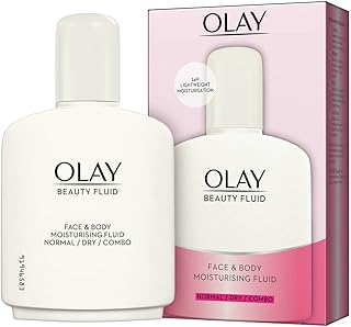 Olay Beauty Fluid Face And Body Moisturiser, with glycerin, 200 ml (Pack of 1)