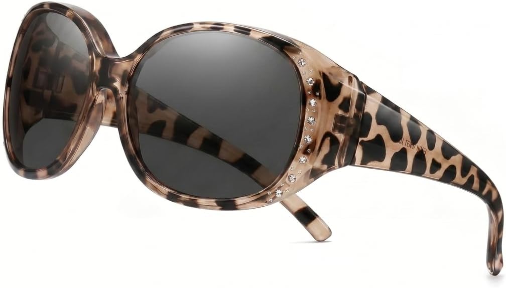 Yogo Vision Fit Over Polarized Sunglasses Over Glasses for Women Wrap Around Glasses UV400 Designed to Wear Over Eyeglasses