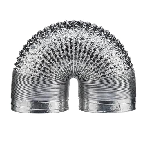 LXHZSY Tubo Campana Extractora Tubo de ventilación de Aluminio encriptado de 80/100/120/150/200 mm, Tubo de Humo escalable, Salida de Cocina, Manguera de Ventilador de Escape for baño(150mm)