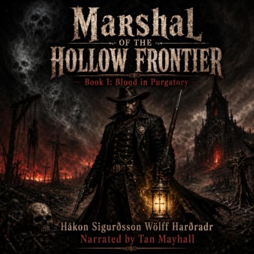 Diseño de la portada del título Blood in Purgatory