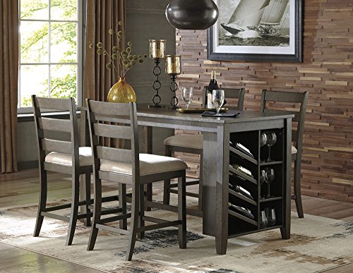 Signature Design By Ashley Rokane Upholstered 24.75" Counter Height Bar Stool, Set Of 2, Brown #TOP3