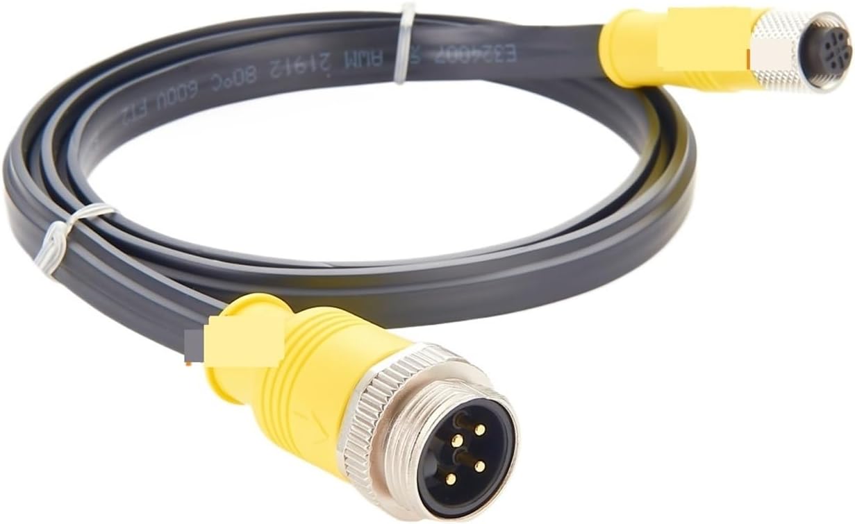 7/8インチ 4ピン オス - M12 4ピン メス 電源ケーブル、フラットケーブル、センサーアクチュエータI/Oモジュール用24V