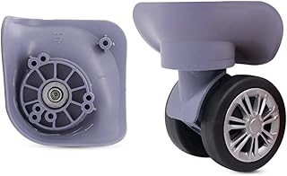 2Pcs YF-W068# Luggage Porous Wheels Mute Double Row Wheels Suitcase Casters Lockbox Spinners Wheel Swivels Wheel Replacement Travel Customs Box Repair Accessories