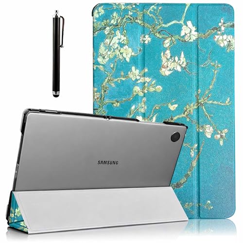 Image of ProElite Cover for Samsung Galaxy Tab A11 Plus 11 inch Case Cover, Smart Flip Case Cover for Samsung Galaxy Tab A11+ 11 inch Translucent Back with Stylus Pen, Flowers