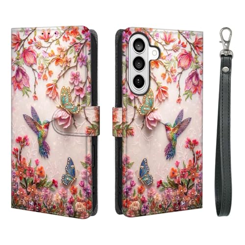 Housse colibri floral pour femme : protégez votre smartphone en terrasse ou en voyage