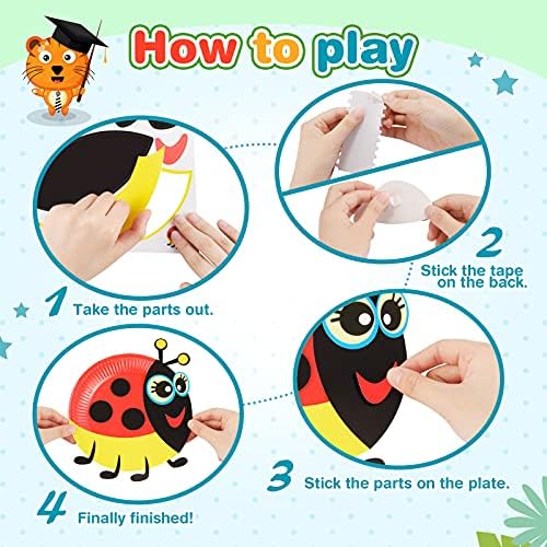 Gifts for 3-6 Year Olds Girls, Craft Kits for Kids Toys for Girls Age 3 4 5 6 Party Decorations Games for 3-7 Year Olds Kids Crafts 3 4 5 6 7 Year Old Girl Gifts Toddler Learning Kids Toys