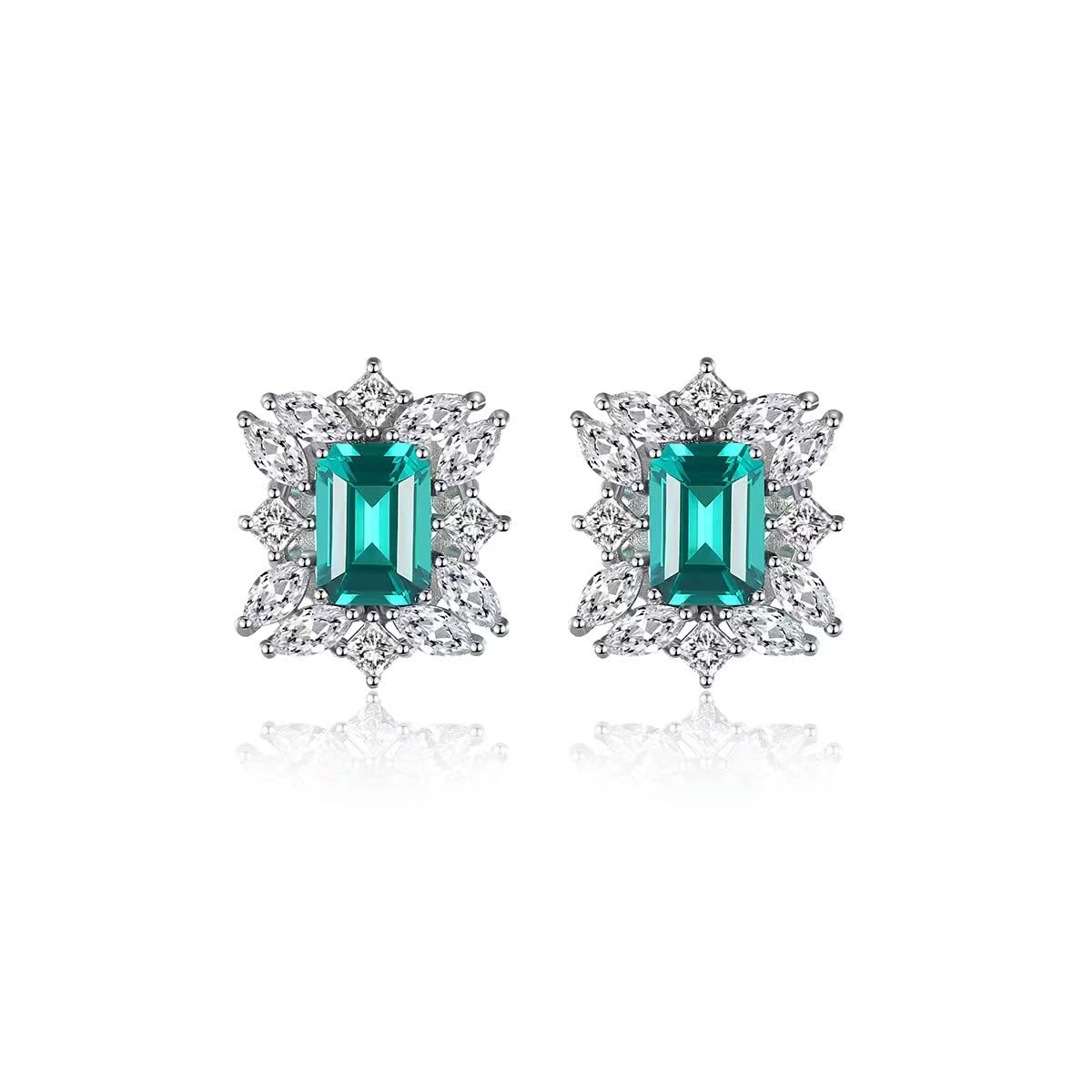 Orecchini in Argento Sterling da Donna A Cuore Zirconi Zirconi