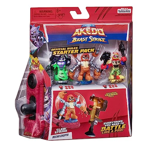 Legends of Akedo Beast Strike - Official Rules Claw Strike Starter Pack - 3 Mini Battling Warriors with Training Practice Piece and Exclusive Joystick Controller - Image 5