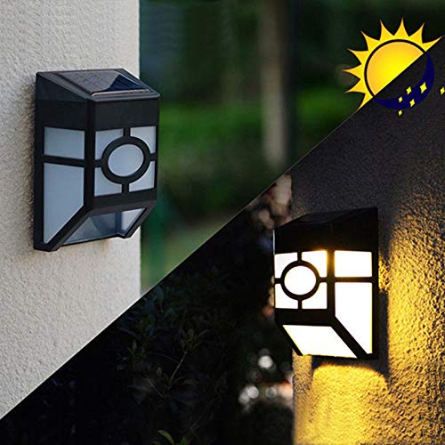 Solar Wall Lights Outdoor, Epicgadget Solar Led Waterproof Wall Mount Lighting For Deck, Fence, Patio, Front Door, Stair, Landscape, Yard And Driveway Path,Warm White (1 Piece) #TOP3