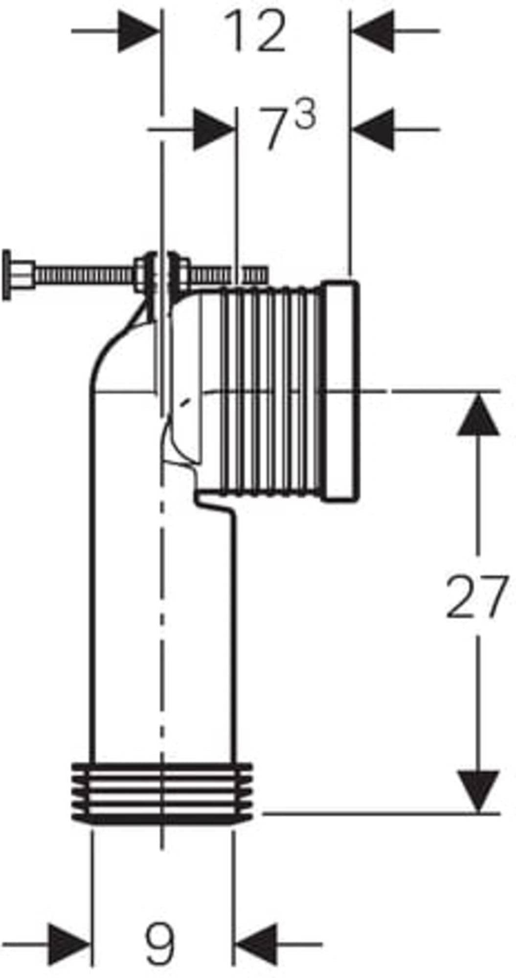 Geberit Wasseranschlussset, zu UP-SPK 12cm für Geberit AquaClean Tuma WC-Aufsätze # 147035001