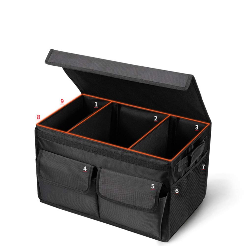 Sac de rangement de voiture universel noir boîte stockage coffre auto