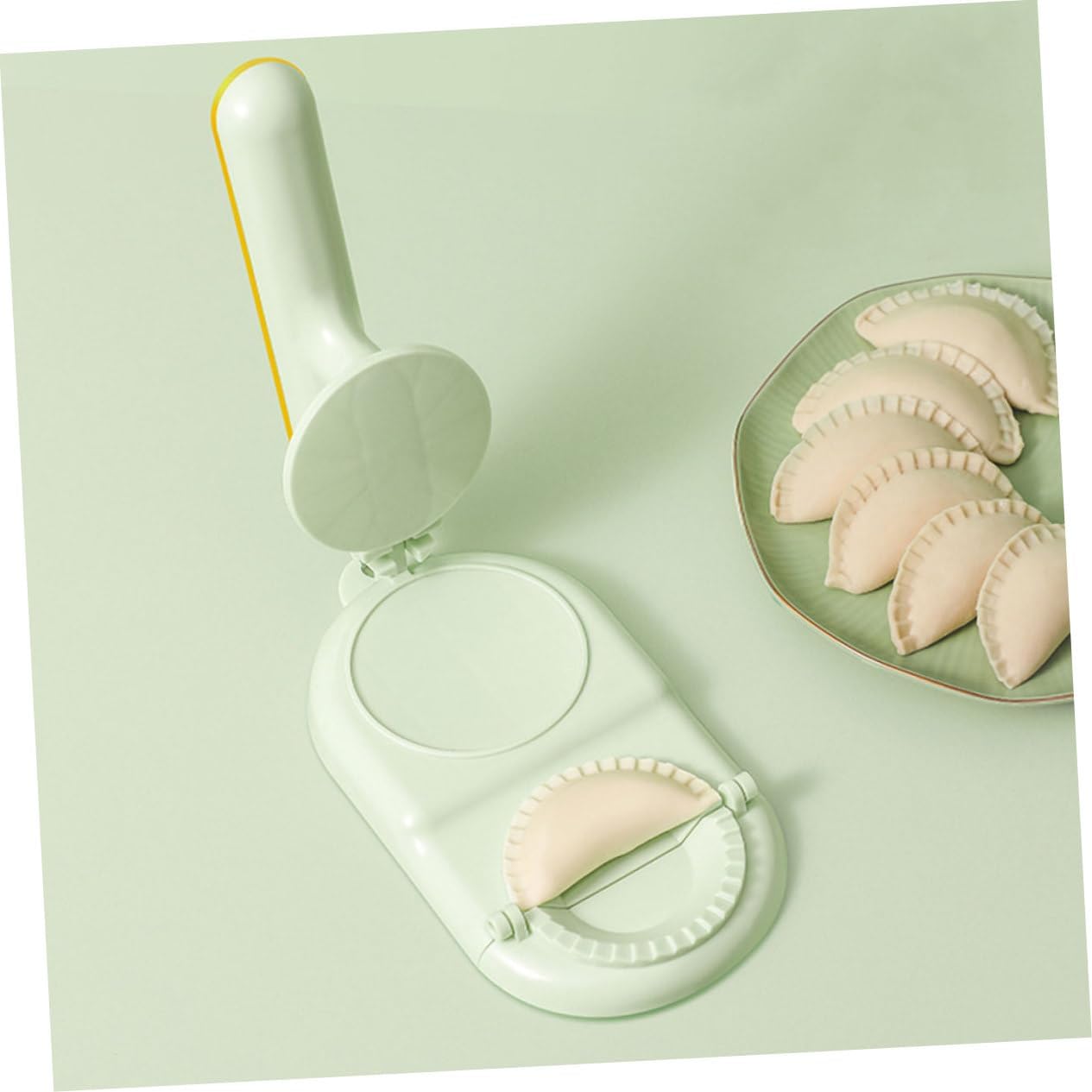 SOLUSTRE Ergonomic Handle Dough Rolling Tool Dumpling Wrapper Presser for for Friends