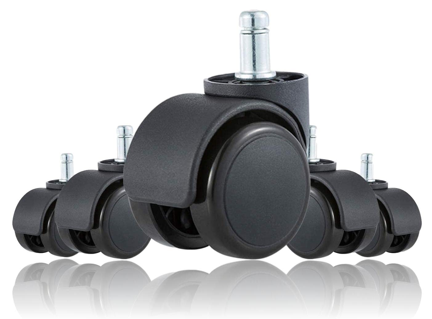 2 Inch Office Chair Wheels Replacement Casters Floor Protection - Set of 5