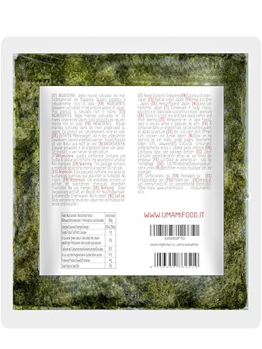 Nori Algen Blätter, 28g, 10 Stück, Geröstet, Knusprig, Aus Kontrollierten Meeren
