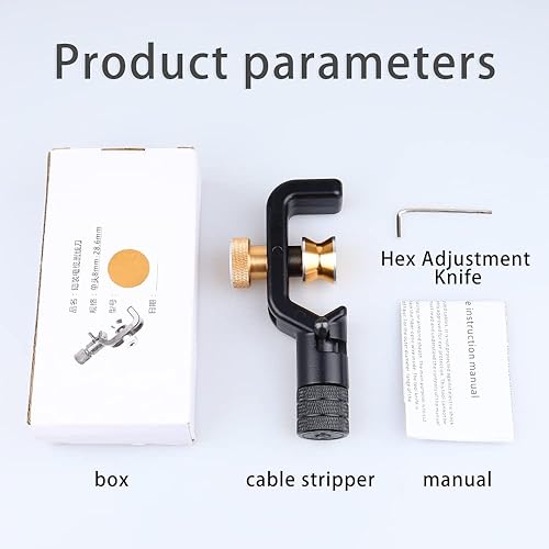 Miniatura 6 de Pelacables blindados de 0.315-1.126 in Pelacables de fibra óptica Coaxial Mid Span Redondo Pelacables Herramientas TransversalRadial Cortador de