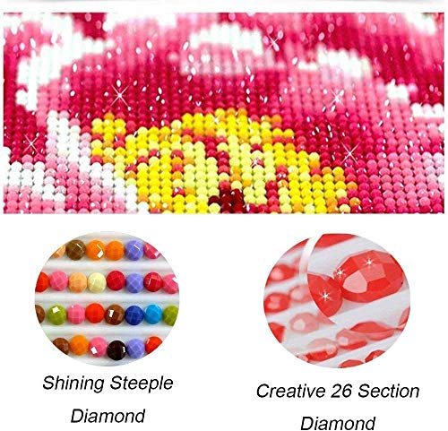 DIY 5D Diamond Painting Skull Packs by Number Kits Full Drills for Adults, Cross Stitch Crystal Rhinestone Embroidery Pictures Arts Craft for Home Wall Decor Gift.(A-H-30X40)