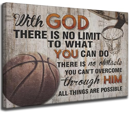 Basketball Wall Art for Boys Room 12x16 Framed