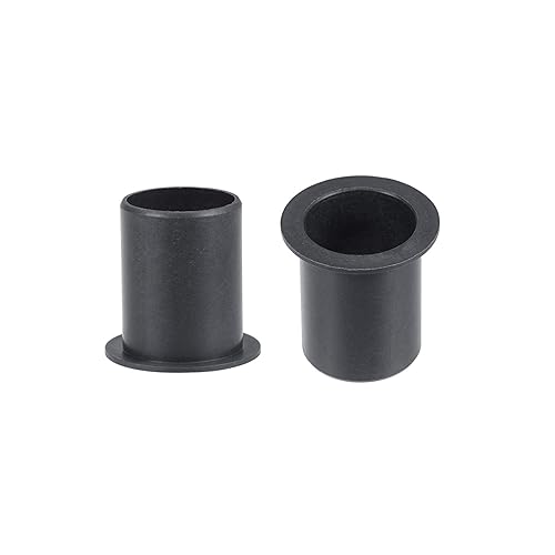 Miniatura 64 de uxcell Los rodamientos ensanchados de la manga 32.8 ft m diámetro interior 39.4 ft m OD 19.7 ft m longitud POM envueltos bujes sin aceite negro